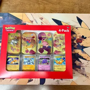 Sam’s Club Pokémon 151 Bundle – 4 Mini Tins + 4 Promo Cards (Sealed)