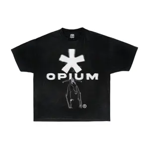 Opium Graphic Streetwear T Shirt Holiday Men Unisex Cotton Gift Christmas Thanksgiving Black Friday Cyber Monday Boyfriend Gift Brother