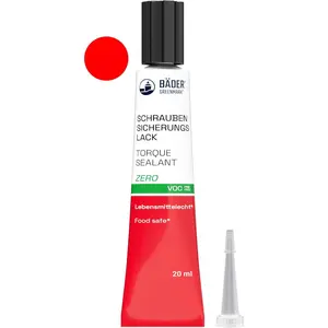 Sealant Tamper Proof Indicator Zero Color Red 20ml Threadlocker Made in Germany Since 1962 Security Pen for Sealing and Proof of Manipulation