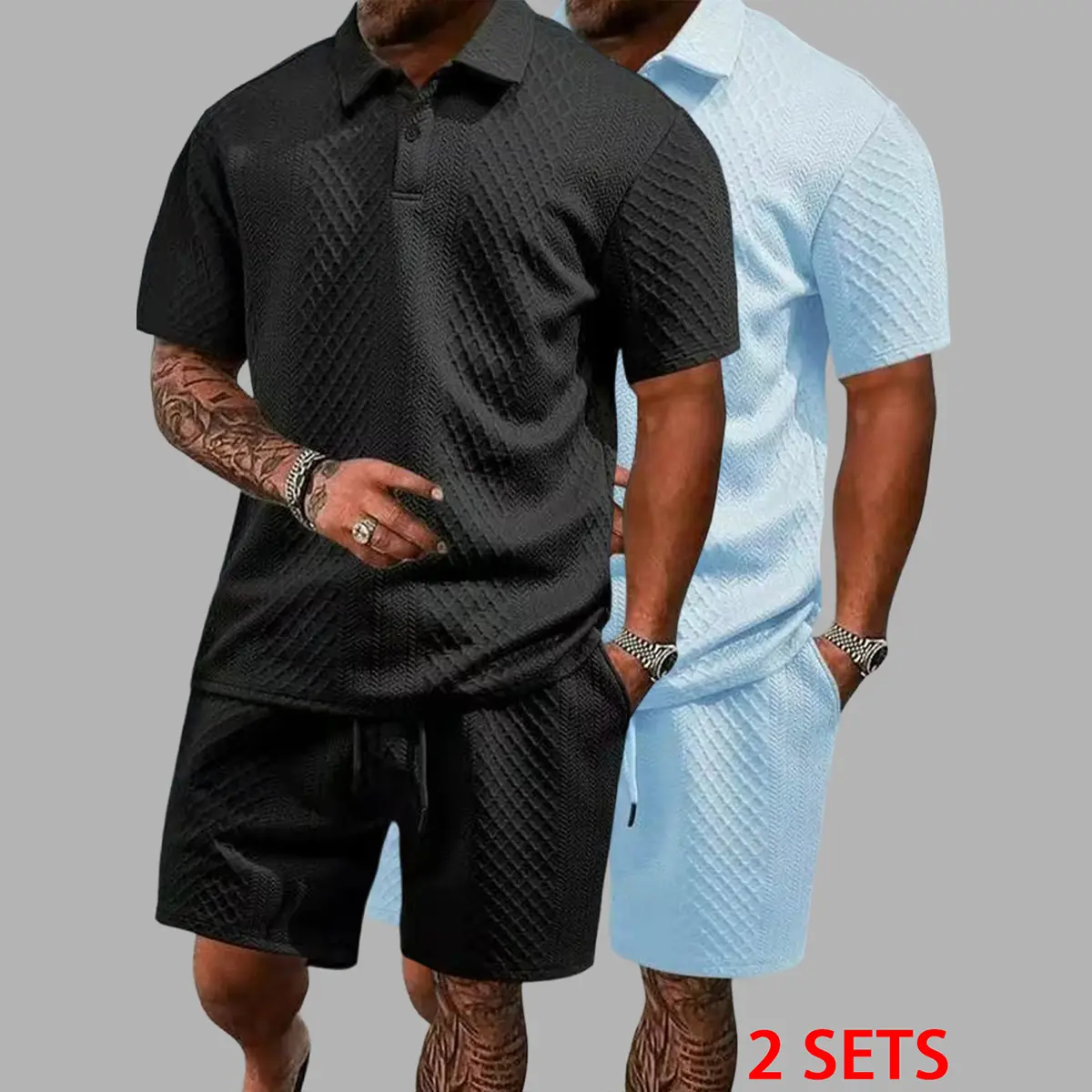 Black + Sky Blue (1 set each)