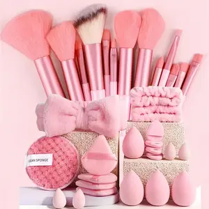 Professional Makeup Brush Set, Blender Sponge Brushes, Includes Beauty Blender, Hairband, Cleaning Sponges, Plastic Frame, Ideal for Friday Sale, Makeup Brush Kit