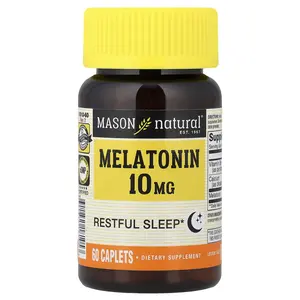 Mason Natural Melatonin, 10 mg, 60 Caplets
