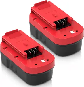 2-Pack HPB18 Battery for Black and Decker 18V - 4500mAh High-Capacity Ni-MH, Renew Your Firestorm Drill, Saw, and Vacuum