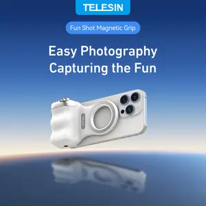 【TikTokShopStockUp】TELESIN Magnetic Phone Camera Grip with Wireless Shutter – DSLR-Style Handle for iPhone & Android, 1/4" Screw, Ergonomic Design, Perfect for Vlogging, Selfies, and Steady Shots, Compatible with iPhone 17