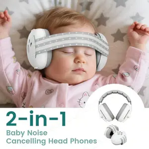 A Baby Ear Protection Noise Cancelling Headphones For Babies, 2-In-1 Baby Ear Protection, Baby Travel Essentials For Outdoor