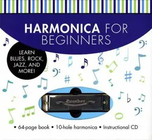 USED-Harmonica for Beginners: Learn Blues, Rock, Jazz, and More! [With CD (Audio) and Harmonica] by Music Sales (Paperback)