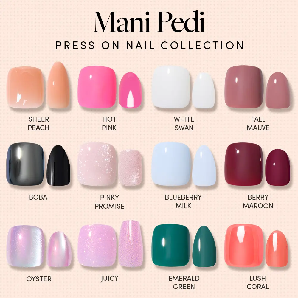 Glamnetic Mani Pedi Press On Nail Collection Glamnetic Mani Pedi Press On Nail Collection