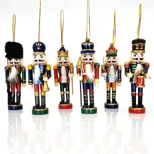 Classic Nutcracker Ornament Set of 6 Multicolor 5 inch