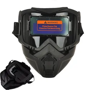 Auto Darkening Welding Helmet True Color 1/1/1/1 Optical Clarity 4 Arc Sensors 1/25000s Fast Response, Wide Shade 4/9-13 Welding Hood for TIG MIG ARC Grinding, Large Viewing Screen Anti-Blue Light Welding Mask
