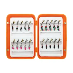 20-piece set of swirling sequined fly bait, four types in one box, including poisonous mosquitoes, nano insects, flies, nymphs, and flying flies.