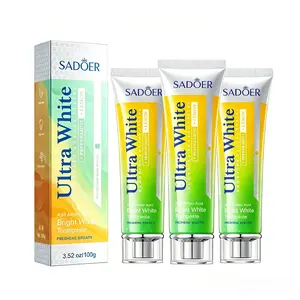 Zesty Lemon Peppermint Toothpaste with Long-Lasting Fresh Breath, Powerful Mint Burst Neutralizes Odor, Cool & Refreshing Taste Eliminates Bad Breath, Great for All-Day Confidence in Social Scenarios