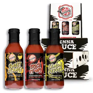 Sienna Sauce Sweet & Tangy Lemon Pepper & Spicy It Up 3 Pack Dipping Saucepackets Gluten Free Low Sodium Gourmet Flavor