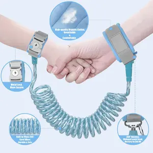 Anti-Lost Leash, Anti-Loss Wrist Strap, With Safety Belt and Key Chain, Rotating Headband Lock for Added Convenience and Safety, Outdoor Auxiliary Belt