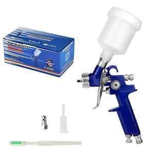 Mini Spray Gun with 1.0mm Nozzle, Gravity Air Supply, Precision Painting for Cars Furniture Home Projects, Ergonomic Design, Durable Aluminum Structure, Paint Spraying Tool