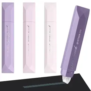4pcs 360 Degree Rotating Dual-Sided Glue Pen, Large Capacity, No-Trace Adhesive, Ideal for Scrapbooks, DIY Crafts, Office Supplies