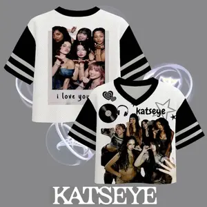 Katseye Jersey Crop Top - K-Pop Concert Jersey For Fans, Pop Music Merch Outfit