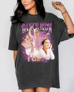 Personalized Dance Mom Shirt, Custom photo dance mama, your own pictures dance competition cheer mom