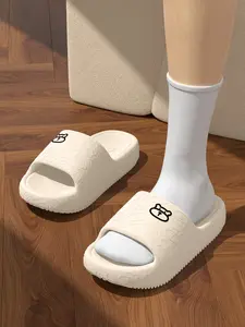 Women's Summer Comfortable Soft Sole Shoes, Casual Home Slippers, Indoor Outdoor Slippers, Outdoor Beach Walking Sandals, Cartoon Pattern, Eva Material