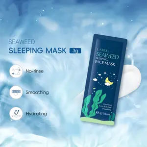 Seaweed Sleeping Mask 3g per Pack , Sea Kelp Overnight Hydrating Moisturizing Treatment , Deep Moisture & Skin Repair While You Sleep, Single Use Travel Size , Perfect for Camping Hiking Outdoor