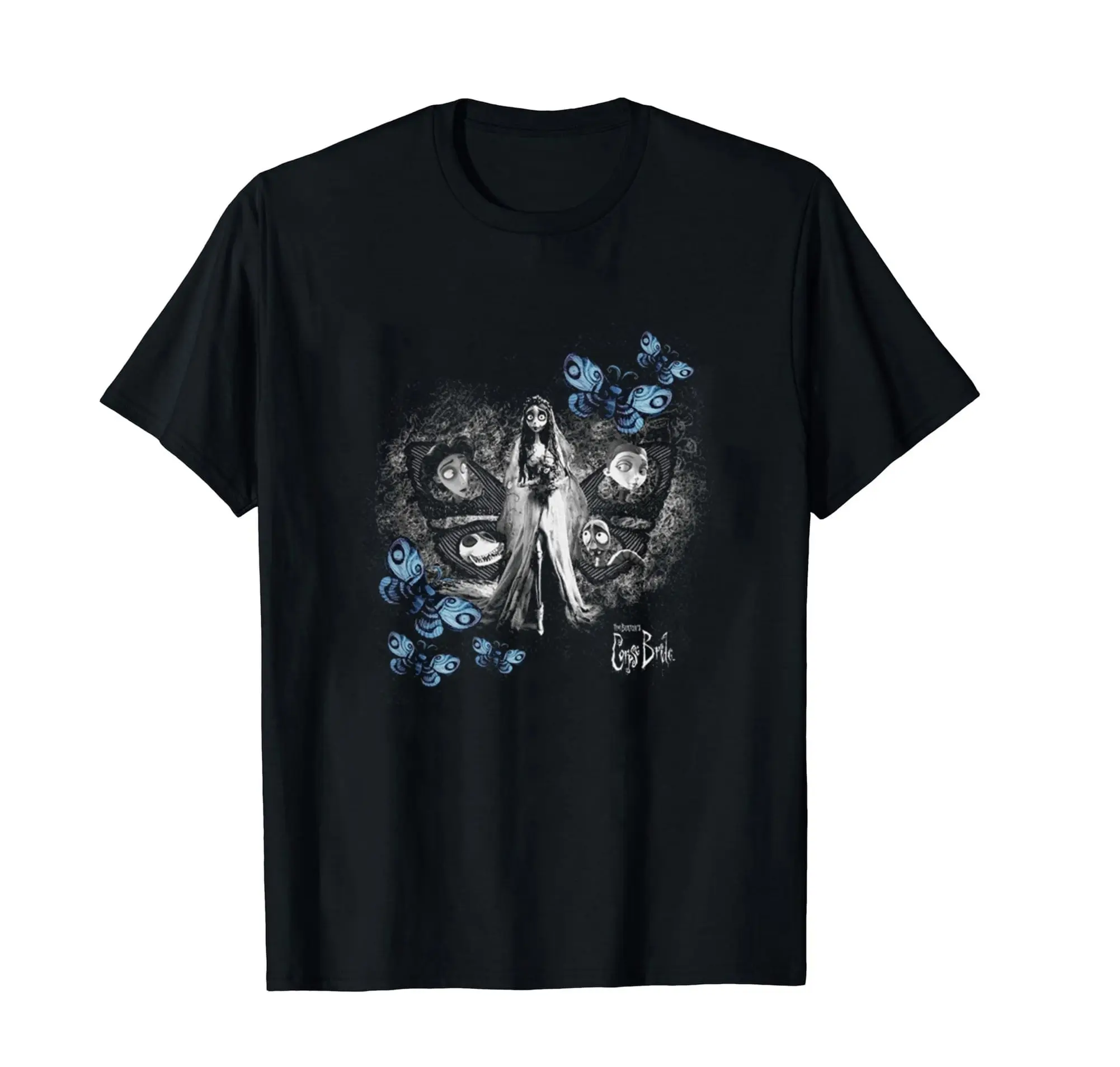 VintageTee Gildan Corpse Bride Horror Movie T-shirt, Corpse Bride Bride to Be T-shirt, Corpse Bride Vintage T-shirt Gifts For Women, Men, Film fan on Birthday, Xmas, Halloween Cotton Top Shortsleeve Tshirt Casual Festive