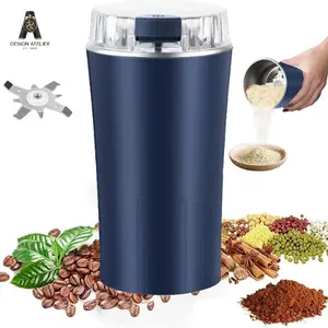 [DAS] 300W Electric Grinder for Fast Grinding—Perfect for Beans, Spices, Nuts & More. Compact and portable, this ultra-fine powder grinder doubles as a food processor and mixer for all your kitchen needs. Multi-Function Grinding Tools