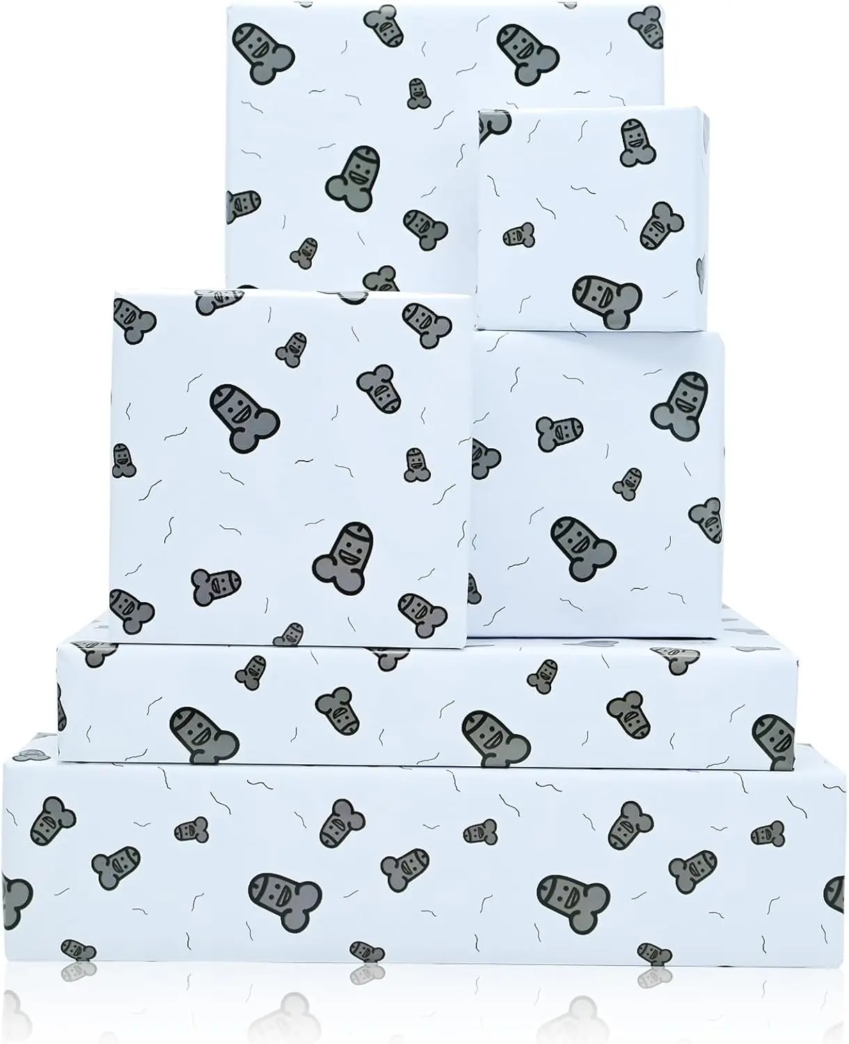 Funny Adult Christmas Gift Wrap – Naughty Rude Wrapping Paper for Men Women, Perfect for Secret Santa & Office Party Gags
