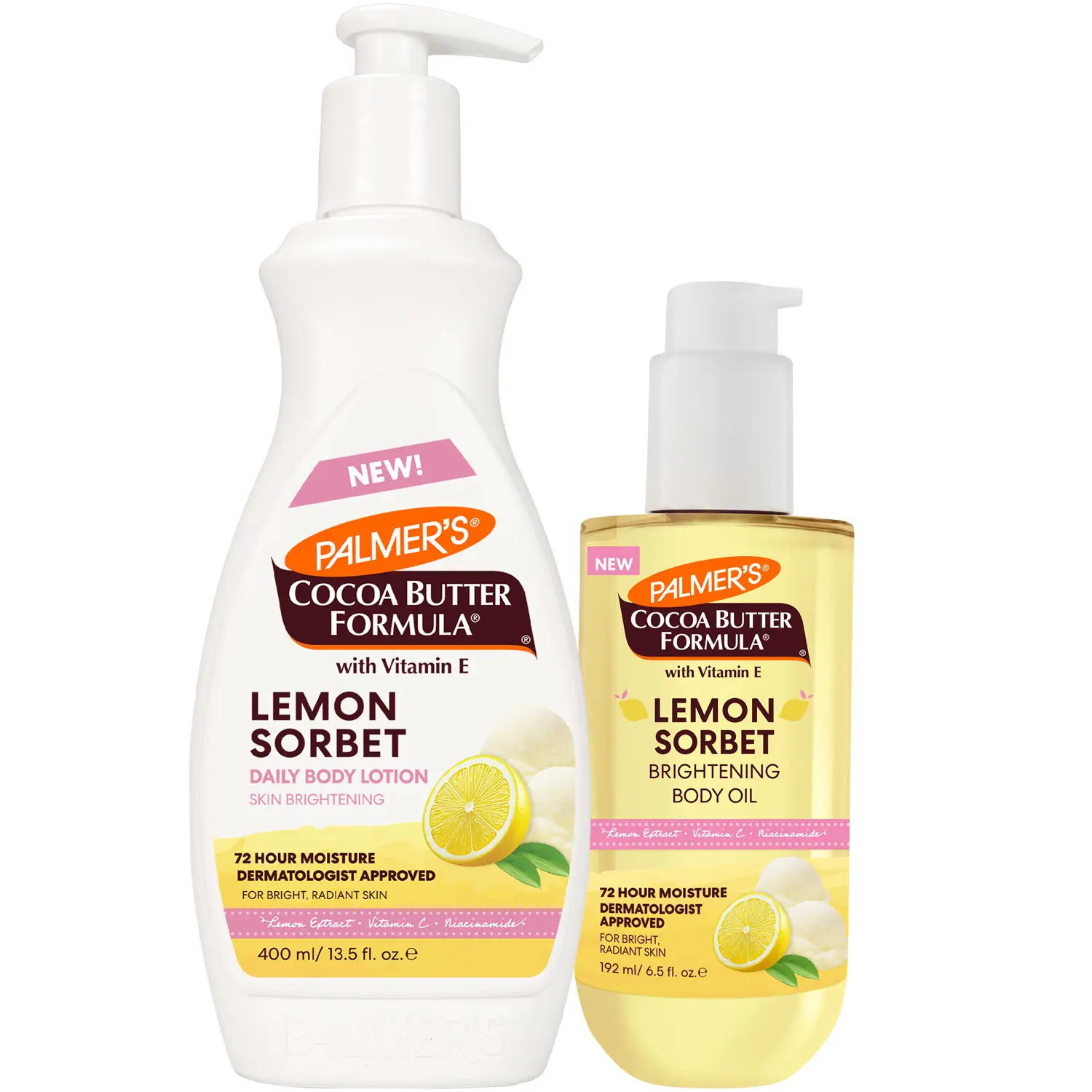 Palmer's Lemon Sorbet Brightening Lotion and Duo for Glowing and Hydrated Skin Palmer's Lemon Sorbet Brightening Lotion and Duo for Glowing and Hydrated Skin