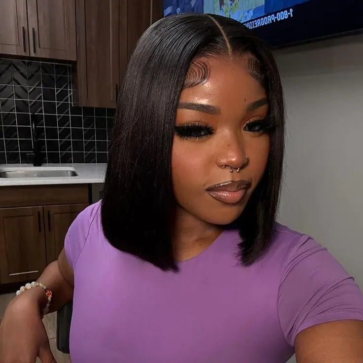 AliPearl Glueless Human Wigs, 2x6 Lace Closure Straight Wigs for Black Women with Pre-Plucked Pre-Cut Lace Ready-to-Wear, Glueless Wigs, Human Wigs Glueless