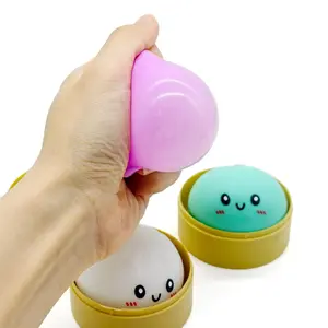 5.5cm Colorful Squishies Toy, Cute Dumpling Squeeze Toy, Anti-Stress Relief Toy, Desk Decor & Party Favors, Stocking Stuffers