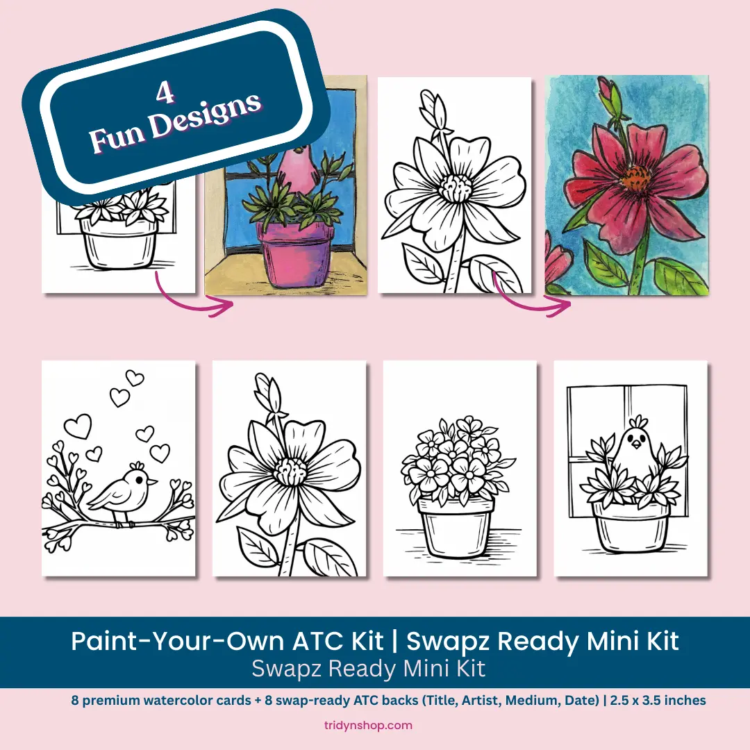 Paint Your Own ATC Kit – Premium 8-Pack, Perfect Swapz