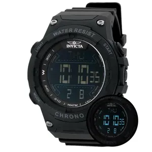 Invicta Racing Burnout Digital Men’s Watch, 52mm Black, Waterproof, Digital Display, Unique Gifts for Man (Model 47523)