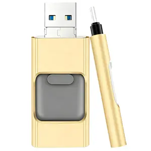 Flash Drive for iPhone 50GB , 4 in 1 USB Type C Memory Stick, Photo Stick External Storage Thumb Drive for iPhone iPad Android Computer