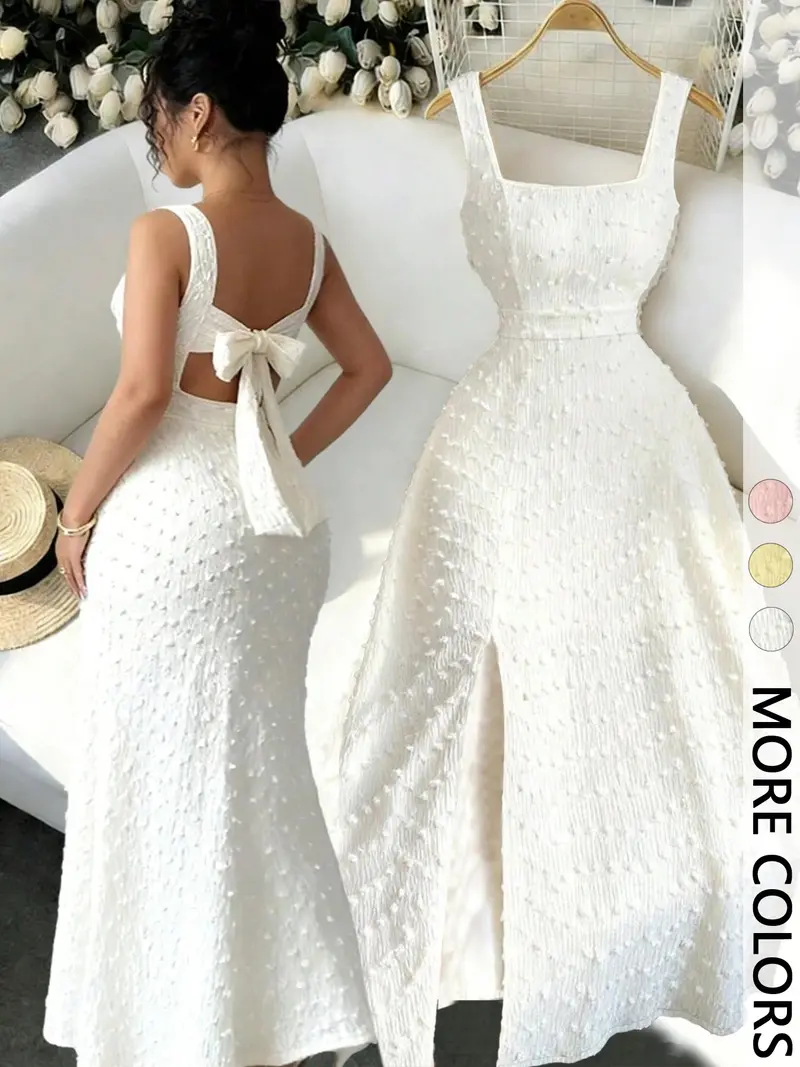 debutante ivory moire satin midi dress - TikTok Shop