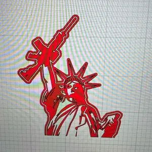 Statue of Liberty gun sticker