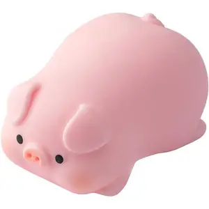 Squishy Pig Toy Gifts for Kids Squishies Anxiety Stress Relief Autism Disorders Funny Piggy Sensory Stress Toy for Girl Boy Women Girlfriend Birthday Party Favors