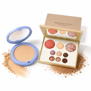 2-Piece Everyday Makeup Duo | Matte Setting Powder & Multi-Use Face Palette | Travel Size Great Finds for Summer
