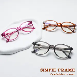 5-Pack Fashionable Progressive Multifocal Blue Light Blocking Reading Glasses Classic solid-color rectangular frames Featuring three-level vision adjustment Spring hinge design Comfortable to wear Essential for daily commuting, reading, and office work Ad