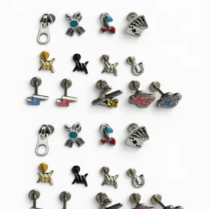 26 PK 16G Flatback Cartilage Ear Piercings