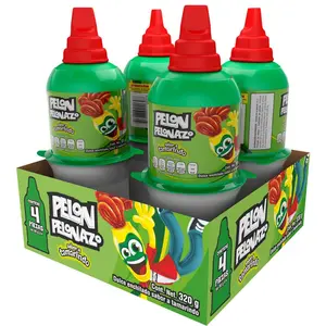 Pelon Pelonazo Tamarindo Candy - Green Bottle - 320g - Sweet Snack - GMO-Free - All Ages - No Warranty - Fruity, Bonbon, Candies