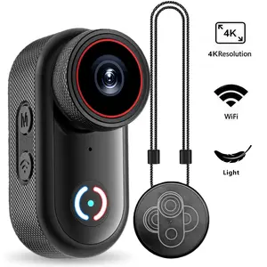 4K HD Thumb Action Camera, 150-minute long battery life, IP65 waterproof, magnetic wearable, supports pre-recording and continuous shooting, portable recorder for outdoor cycling and hiking