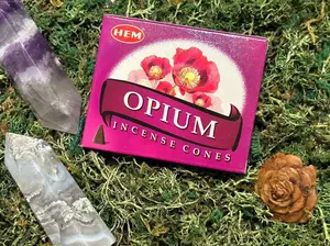Incense Cones - Opium with Unique Design and Decorative Elements