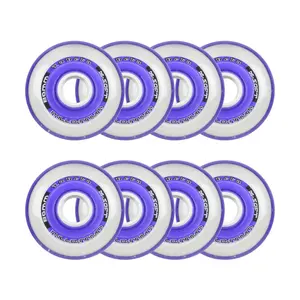 Labeda Roller Hockey Wheels - Millennium Gripper 80mm 74A Purple (8-Pack)