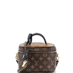 Pre-owned Louis Vuitton Canvas Coated Top Handle Bags Vanity Handbag Reverse Monogram Canvas PM by Rebag