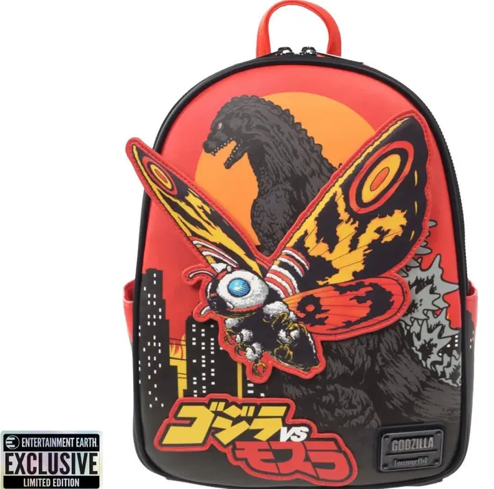 Godzilla vs. Mothra Midsize Loungefly Backpack - Entertainment Earth Exclusive