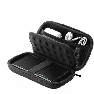 2.5' External Hard Drive Case for Electronic Accessories, Double-layer Thick Compact Protective Box for USB Cables, Chargers, Earphones, Portable Hard Drive Protective Cover, Power Bank Storage Bag, USB Flash Drive, U Shield, SD Card, Charger Storage Box
