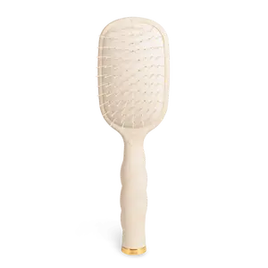 TELETIES - Detangler Hair Brush for Fine Hair – Tan - Removable Cleaner