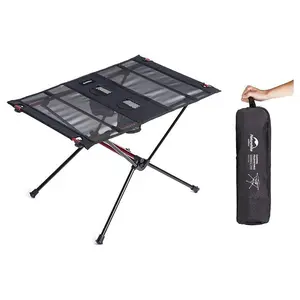 Naturehike 1.6 lbs Ultralight Folding Camping Table, Portable Aluminum Table with Cup Holders & Carry Bag for Outdoor Camping & Picnic camping accessories dealsforyoudays