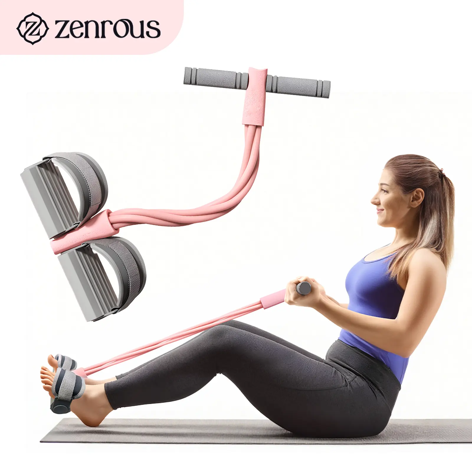 ZENROUS Resistance Machine, Yoga Resistance Band, Foot Pedal Resistance ...