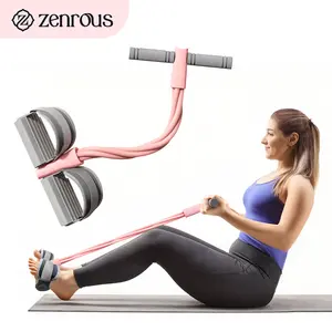 ZENROUS Resistance Machine, Yoga Resistance Band, Foot Pedal Resistance Band, Suitable for Sit-ups and Stretching, Applicable for Full-body Strength Training, Home Workout Equipment