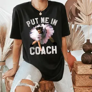 Funny Put Me in Coach Jim Carey Tshirt - Cotton Soft and Comfortable T-Shirts Top Summer